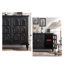 Buffet en bois massif noir