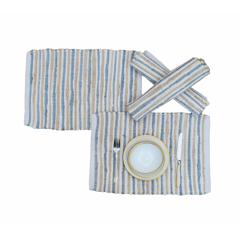 Napperon 13 "Monroe, Noir / beige