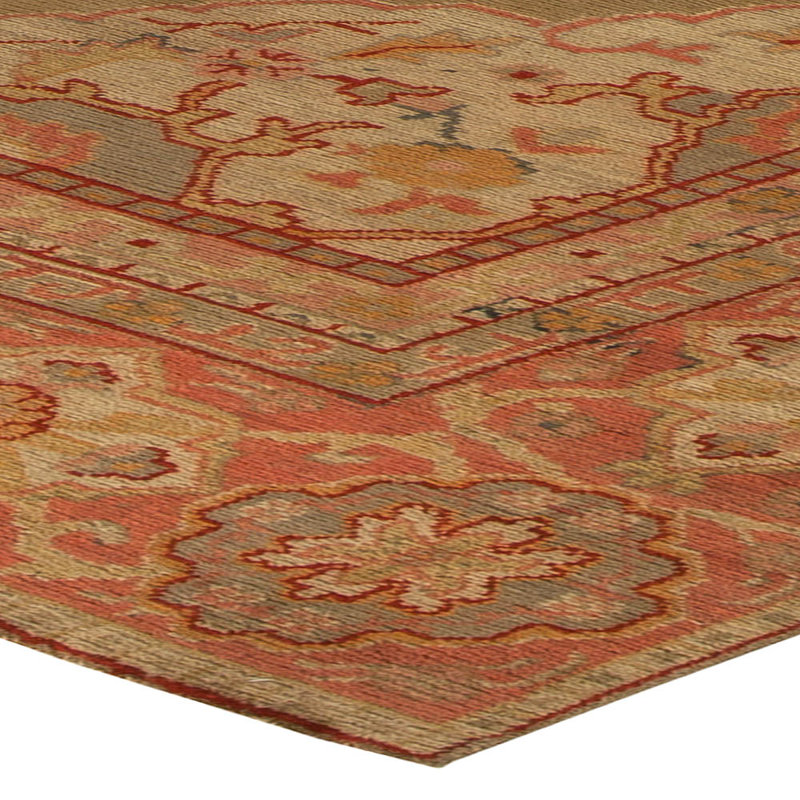 Antique One-of-a-Kind Rectangle 9'6" x 12'7" Hand Knotted Area Rug