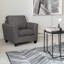 Ensemble de canapé et chaise Belknap, gris anthracite-122099518