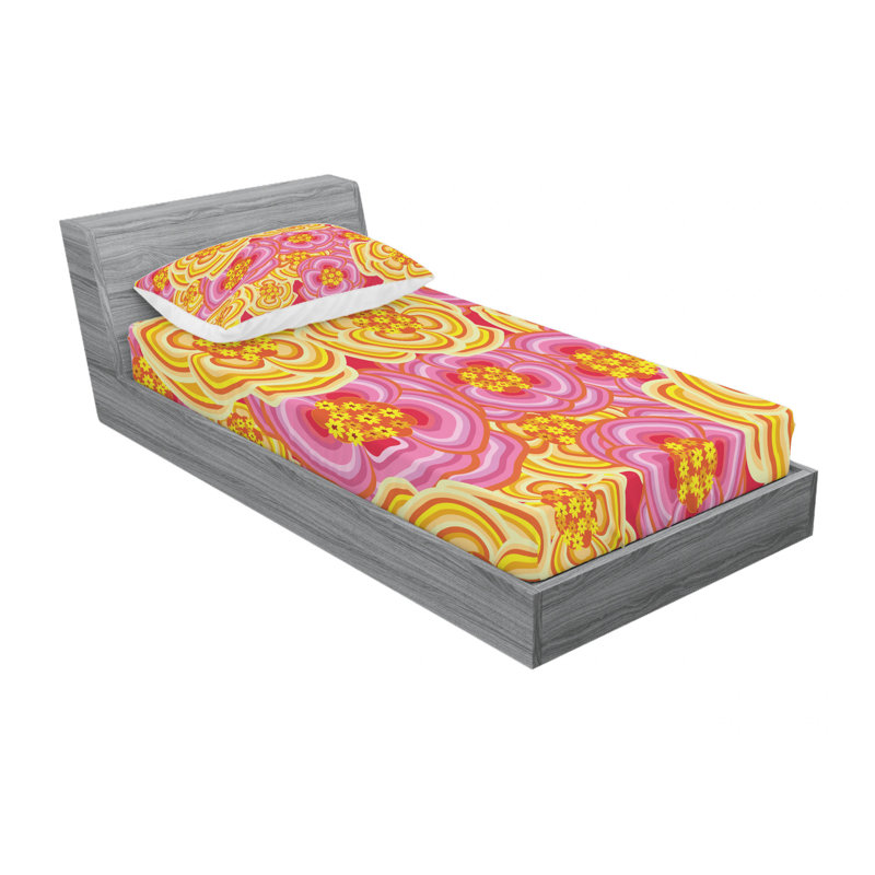 Ensemble de draps Funky, Ensemble de draps pour lit simple TG avec drap-hou