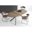 New York Upholstered Armless Chair with Sled Base-64136097-64136096