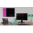 Floortex Viztex Glacier Multi-Purpose Grid Glass Dry Erase Board-45573437-45573438