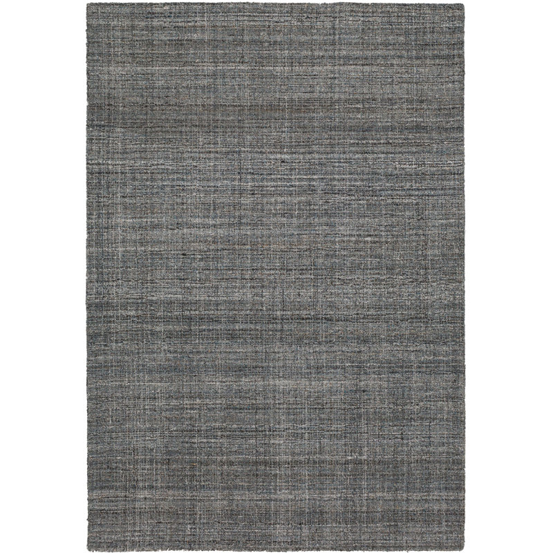 Tapis gris touffeté à la main Katie-Grace, Rectangle 4 pi x 6 pi
