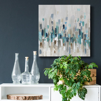 Staccato Blue I - Wrapped Canvas Print