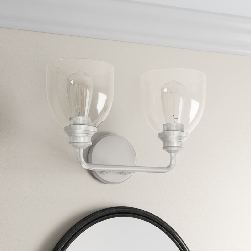 Jordynn 2 - Light Dimmable Vanity Light, Satin Nickel