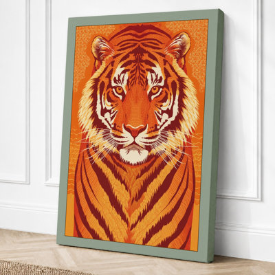 Tiger's Gaze Modern - Wrapped Canvas