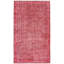 Tapis rouge foncé à transition de couleur 5 pi 7 po x 9 pi 4 po