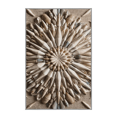  Washable Shell Mandala Deluxe Coastal Area Rug