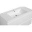 Lavabo de meuble-lavabo 42 po. Armoire. Comptoir en résine. Fermeture douce. Tiroirs à fermeture éclair blanc brillant. Mobilier