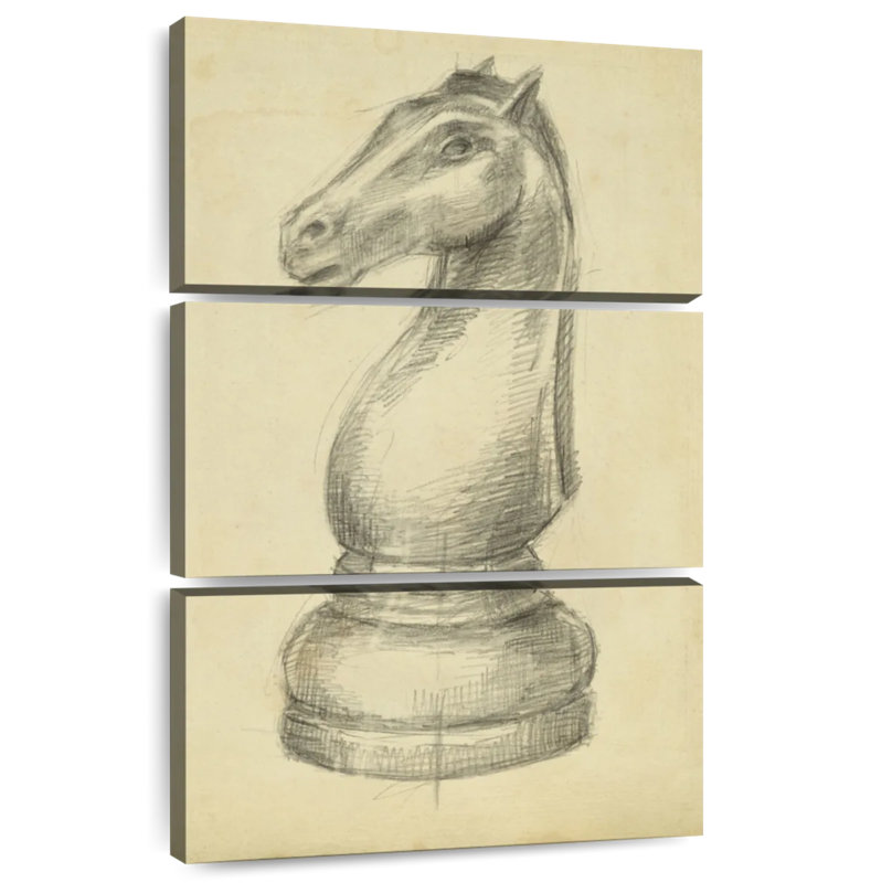 Senne Antique Chess II, 38" H x 24" W