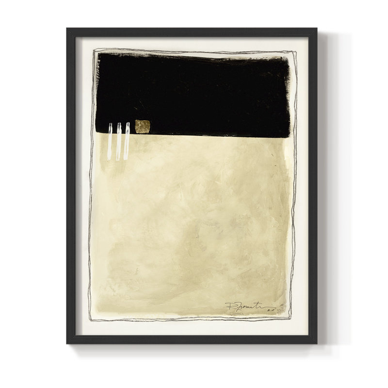 Reproduction encadrée Inner Musing II - bois massif, Noir, H 28 po x l 22 po