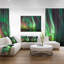 « green northern lights aurora », reproduction de photo sur toile tendue-19241055