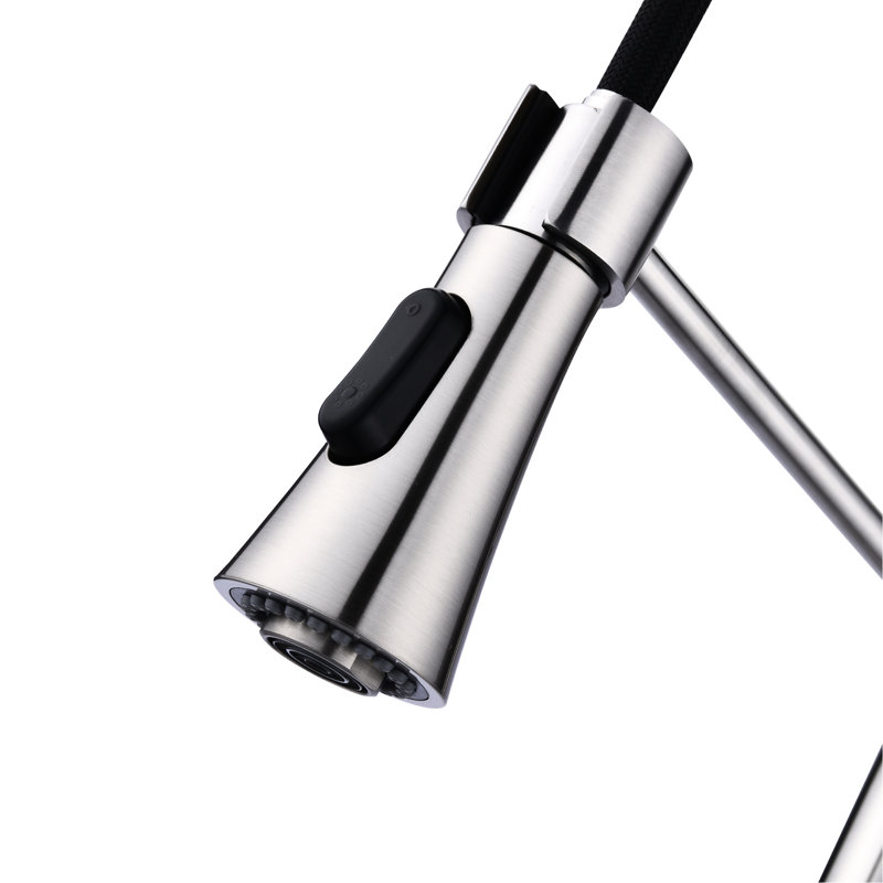 Robinet de cuisine en nickel brossé High Arc, Nickel brossé