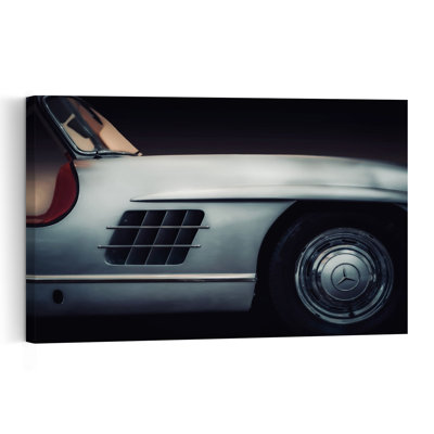 Elegant Vintage Automobile Classic Elegant Retro Wall Art Print 1 Piece Wrapped Canvas Wall Art
