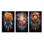 «Dreamcatcher Infinite Dreams», 3 pièces sur toile-141680478-141680484