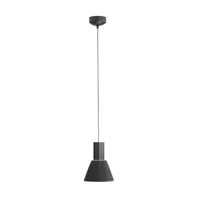 Luminaire suspendu DEL 8 po Meier, Noir