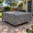 Goodman Water Resistant Patio Dining Set Cover – Heavy Duty, Durable Outdoor Furniture Cover with Click-Close Straps, Adjustable Elastic Hem, and Air Vents-2077975189-2077975190