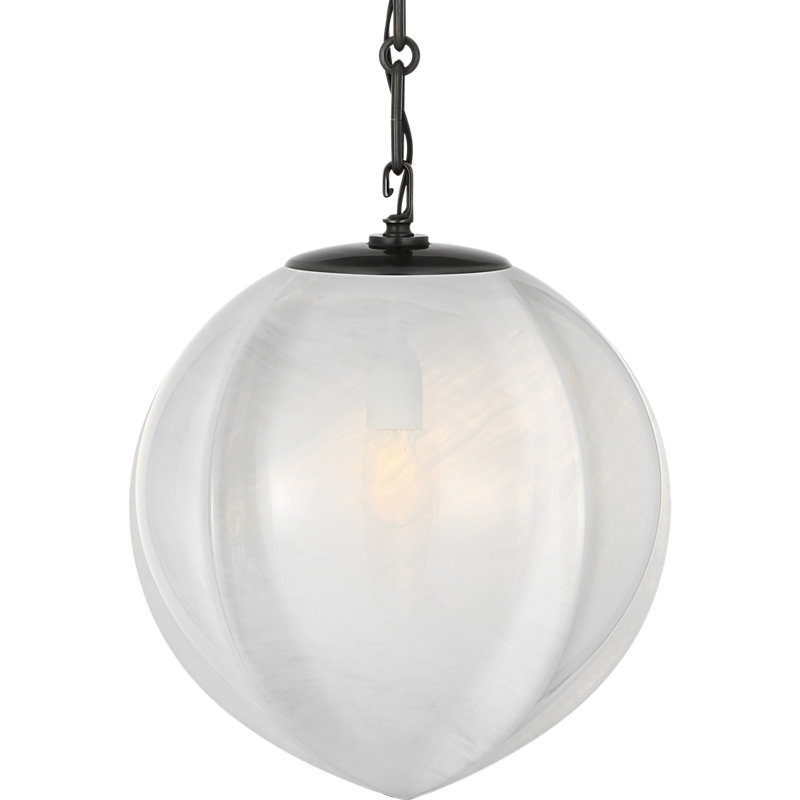 Aerin 1 - Light Pendant, Bronze, 15.5" H x 13" W x 13" D