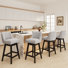 Tabouret de bar 360 ° avec structure en bois massif