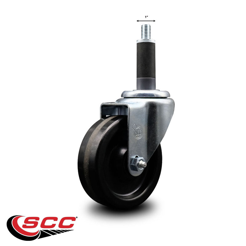 Phenolic Wheel Swivel Expanding Stem Caster SCC NB 4" x 1"