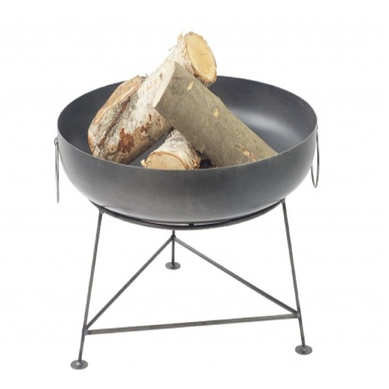 Peach Steel Smokeless Fire Pit Table, 30" H x 70" W x 70" D