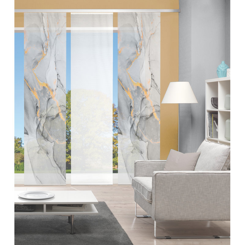 Perdomo Semi Sheer Curtain Panel Pair, Grey