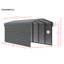 Abri d'auto en acier avec 2 ensembles de parois latérales, 12 x 24 x 9-100015420-137671772