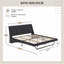 Structure de lit en cuir Pu-347487779-347487776