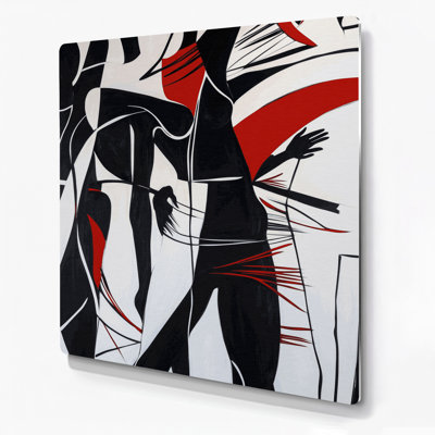 Abstract Figurative 66 Blue Metal Wall Art