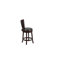 Tabouret haut en cappuccino de 24 po avec dossier à panneaux et siège pivotant LeatherSoft Layton-15516726-45047203