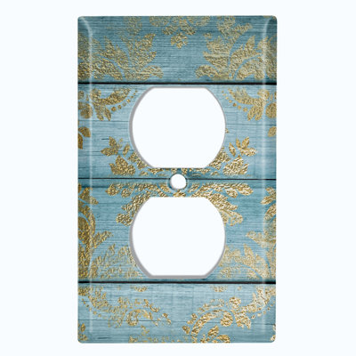 Patterned 2 - Gang Toggle Light Switch Standard Wall Plate