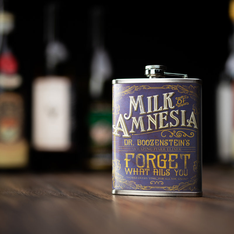 Flasque en acier inoxydable Milk of Amnesia