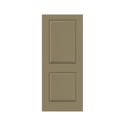 80'' Solid + Manufactured Wood Paneled Painted without Installation Hardware Kit Barn Door