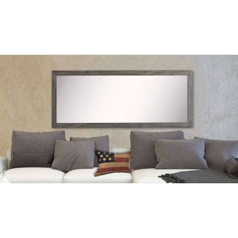 Piccadilly Flat Wall Mirror, Gray