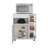 White 1-door Microwave Stand