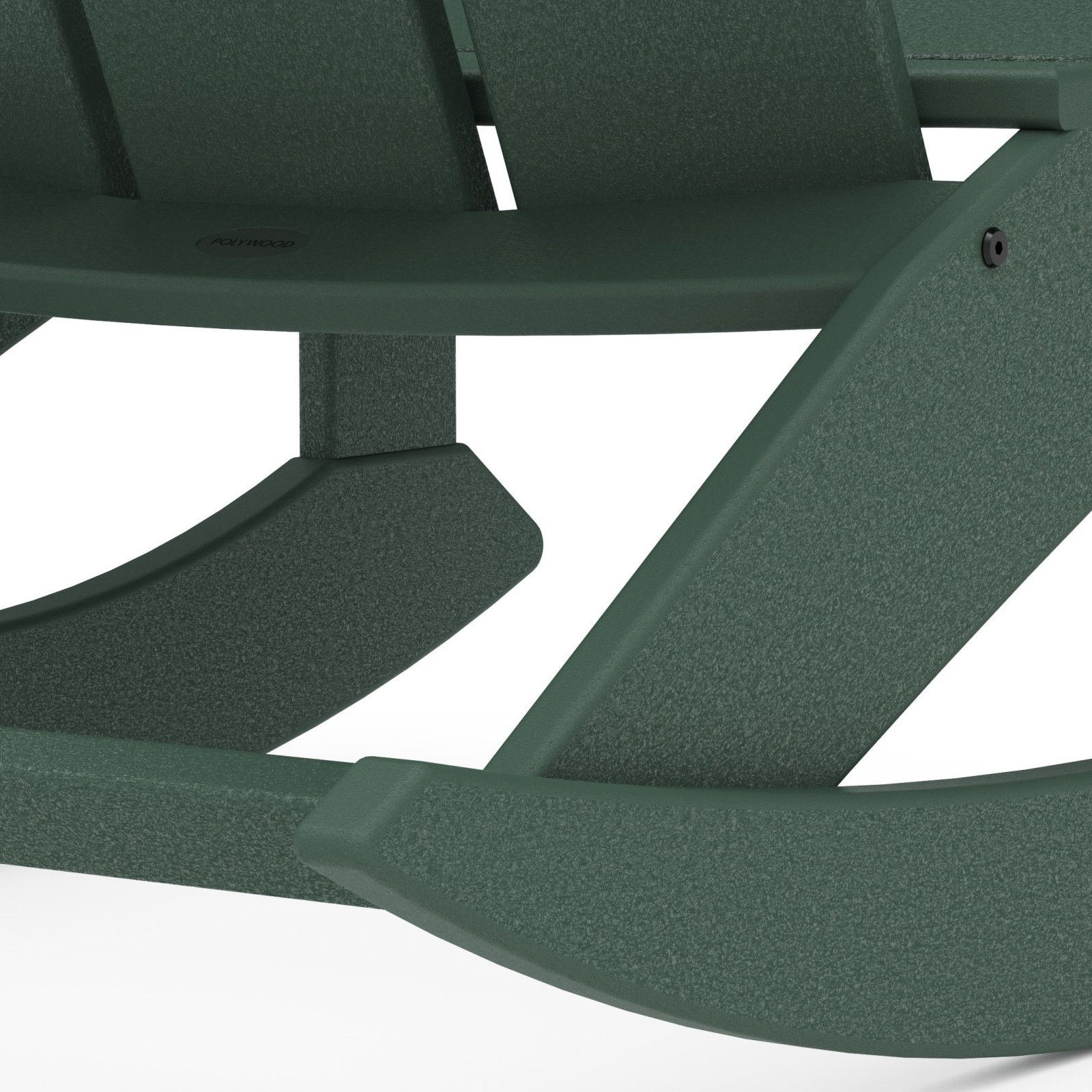POLYWOOD® Modern Rocking Adirondack Chair, Green