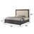 Liora LED Upholstered Platform Bed with Lighted Headboard, Footboard Drawers, and Contemporary Style-123491318-123491320