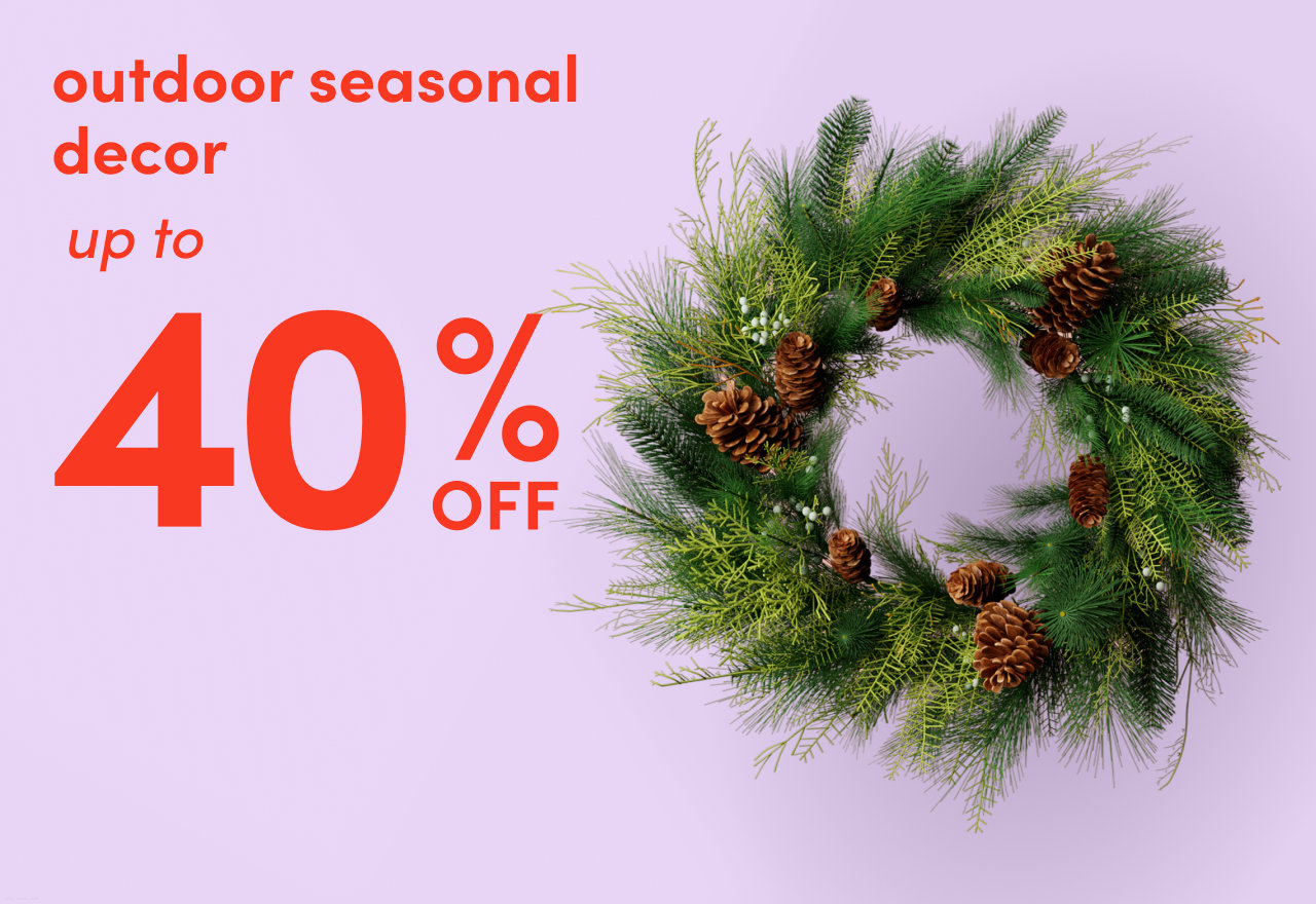 outdoor seasonal decor clearance