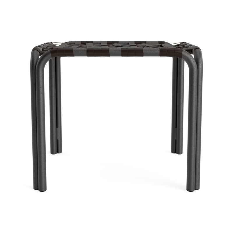 Kantan Outdoor Square Side Table, Textured Pewter, Coffee