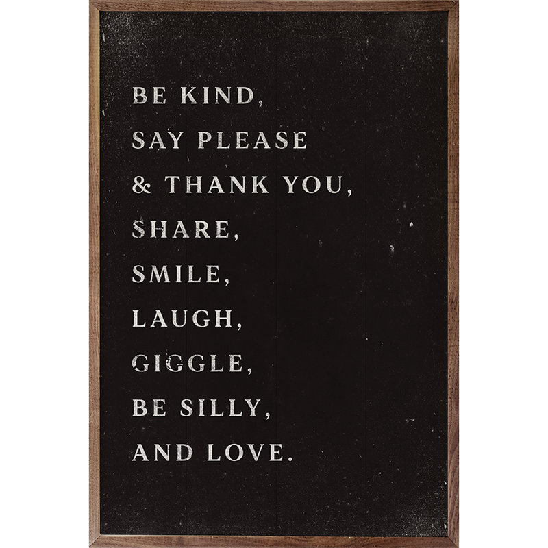 Impression rectangulaire sur bois, H 36 po x l 24 po, Noir
