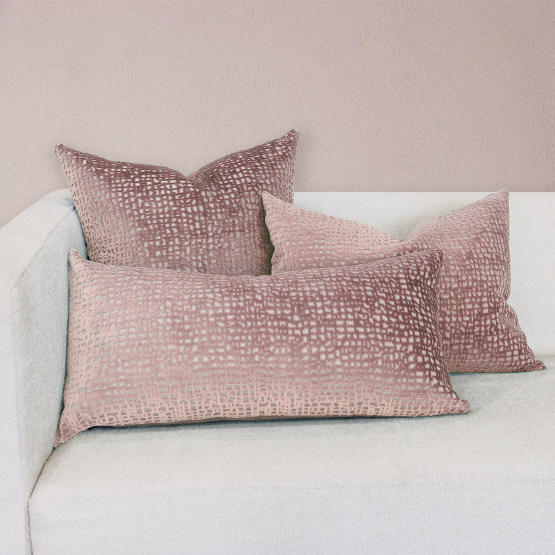 Monaly Rectangular Pillow Cover & Insert, Denim, 16" x 30"