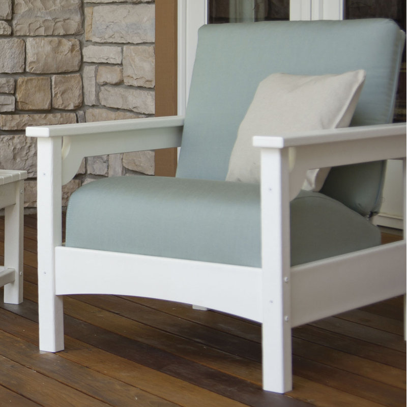 Fauteuil club, Bleu spa