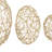 CosmoLiving by Cosmopolitan Gold Metal Geometric Wire Orb Decorative Sculpture, Set of 3 8", 6", 4"D-19708004