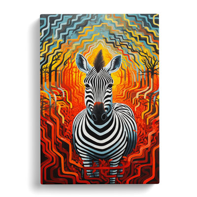 Zebra Expressionism No.3 - No Frame Print