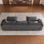 Canapé modulaire en U avec repose-pieds, canapé modulaire pour salon, gris foncé-1981317856-1981317863