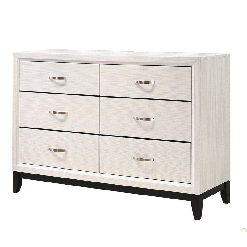 Commode 1 tiroir à 6 tiroirs, Blanc