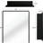 24X30 Inch Mirror Cabinet With Black Metal Frame - Bathroom Wall Mount Or Recessed 3 Adjustable Shelves, Tempered Glass Compartments Framed Worth-1004505951