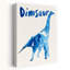 Art mural abstrait animal ludique bleu-129003053