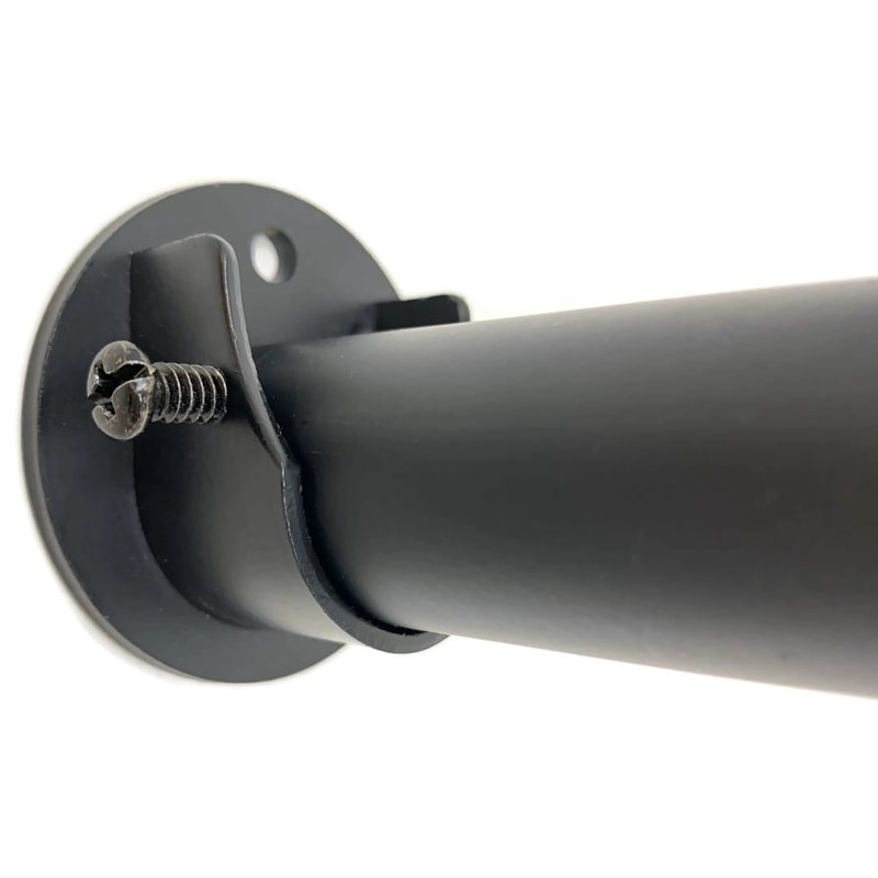 Support de fixation pour rideau intérieur Petillo, Noir, H 1 po x l 2,375 po x P 2,375 po